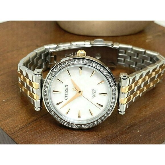 Citizen Women\'s Watch ER0216-67D Quartz White Mother of Pearl Dial Two Tone 30mm main image 8